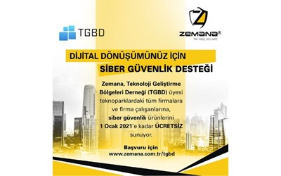 Zemana, TGBD Üyesi Teknopark ve Firma Çalışanlarına Siber Destek Sunuyor!