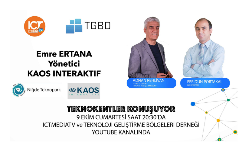 ''Teknokentler Konuşuyor'' Programının Kırk Dokuzuncu Bölümünü 9 Ekim Cumartesi Günü İzleyebilirsiniz!